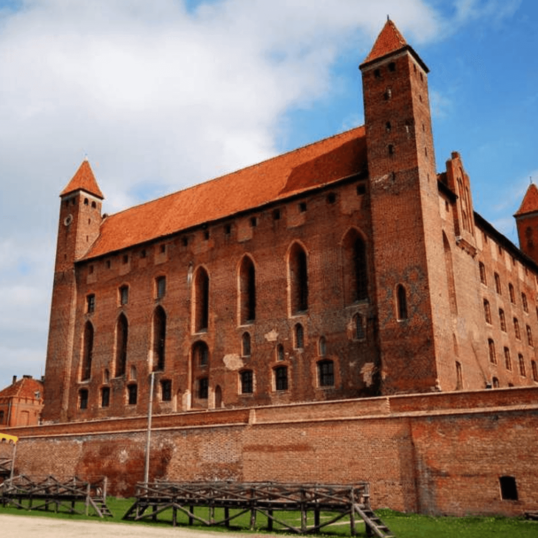 Fasada zamku krzyżackiego Gniew