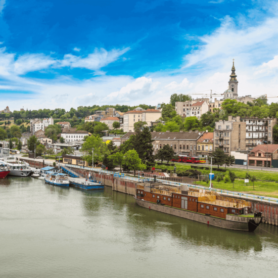Belgrad widok od strony rzeki